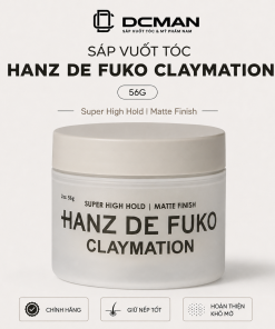 Sáp Vuốt Tóc Nam Hanz De Fuko Claymation 56g (Bản Mới)